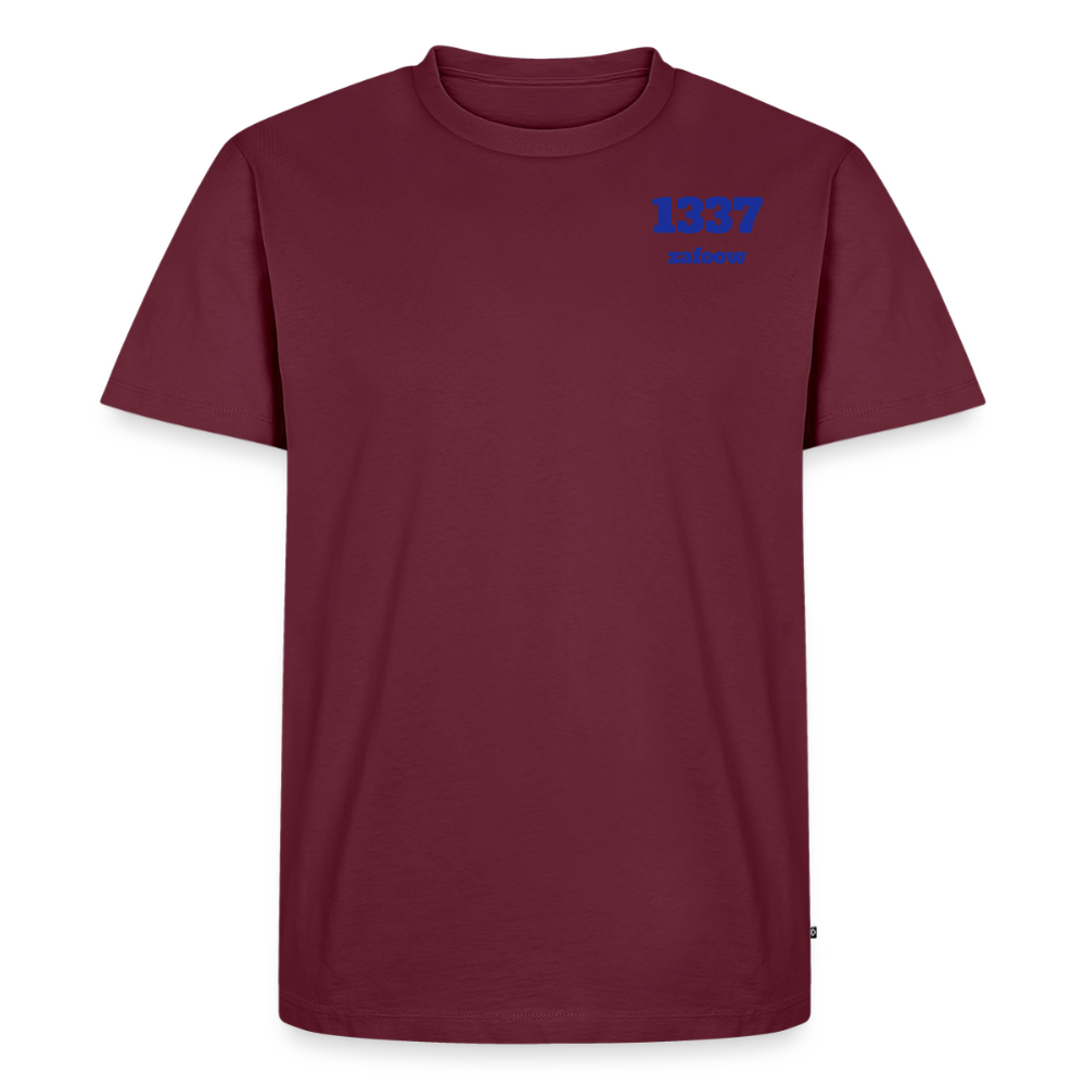 zafoow 1337 t-shirt - burgundy