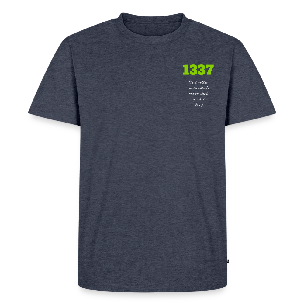 life is better 1337 - heather denim