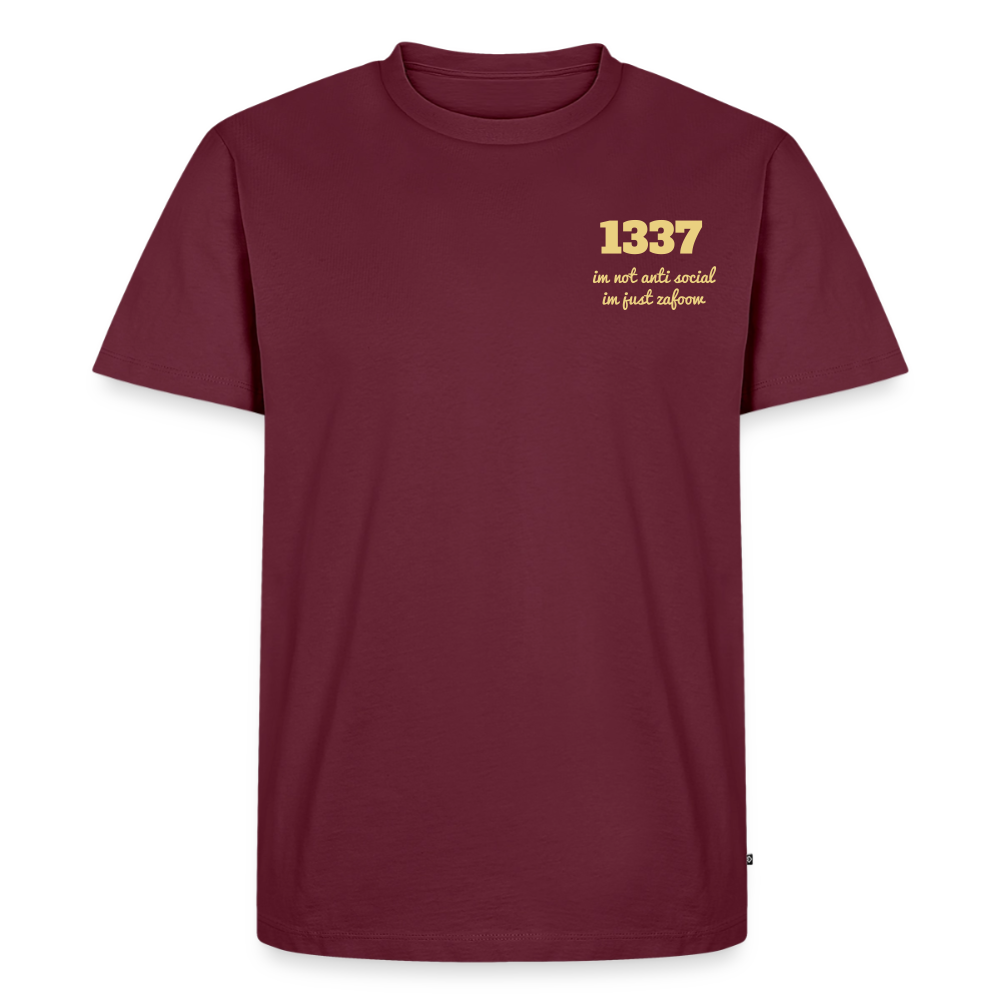 anti social zafoow 1337 - burgundy