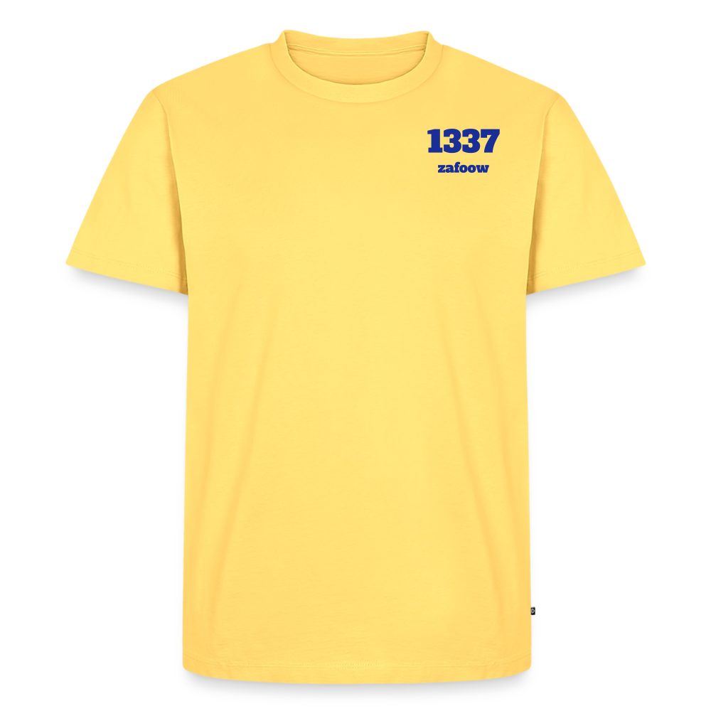 zafoow 1337 t-shirt - sky yellow