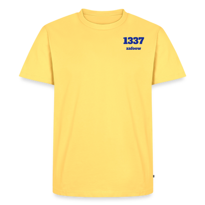 zafoow 1337 t-shirt - sky yellow