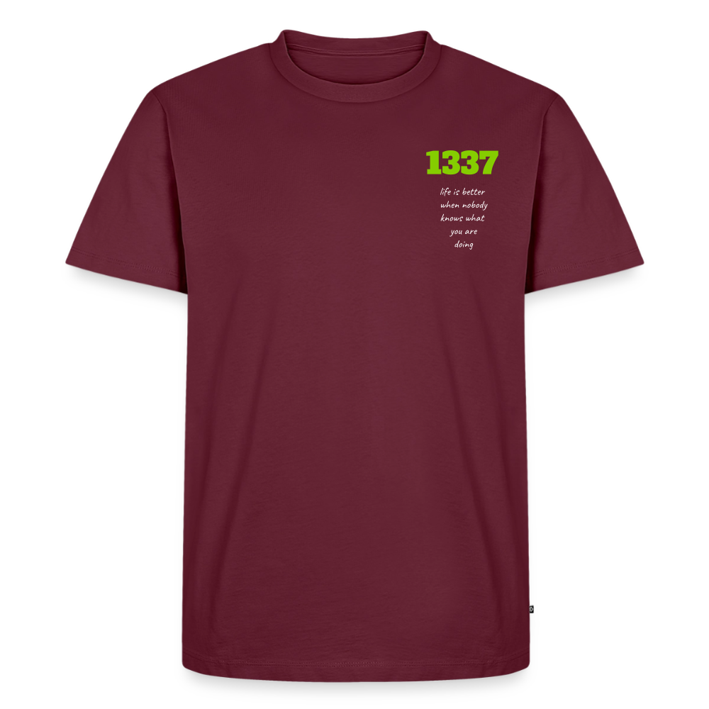 life is better 1337 - burgundy